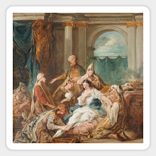 Esther at Her Toilet by Jean-Francois de Troy Magnet